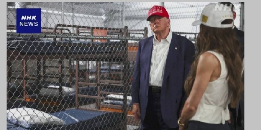 Trump visits 'Alligator Alcatraz' migrant detention center in Florida wetland