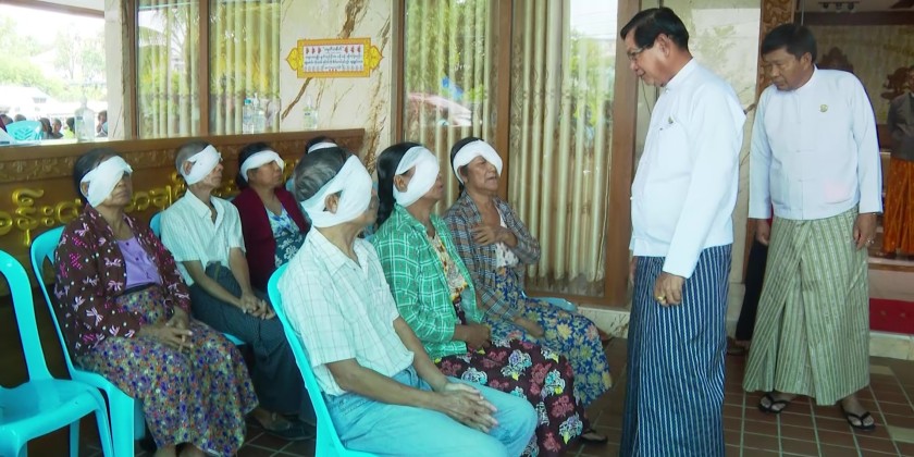Free Eye Care Services: YGN CM paid homage to Sitagu Sayadawgyi