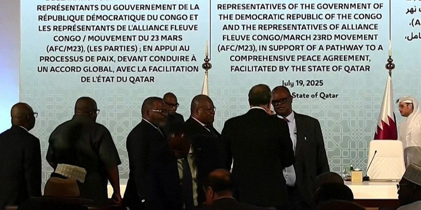 DR Congo, Rwanda-backed M23 armed group sign ceasefire in Qatar