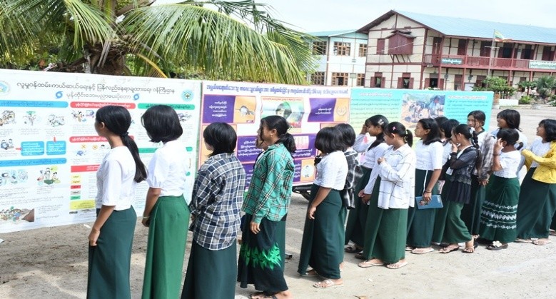 စာဖတ်ရှိန်မြှင့်တင်ရေး လူငယ်ရေးရာ အသိပညာပေးဟောပြောပွဲ၊ လက်ကမ်းစာစောင်ဖြန့်ဝေခြင်းနှင့် နံရံကပ် စာစောင်ပြသ