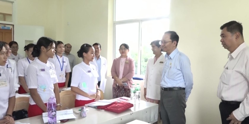 Treatment Facilities : Union Minister inspects New Yangon General Hospital