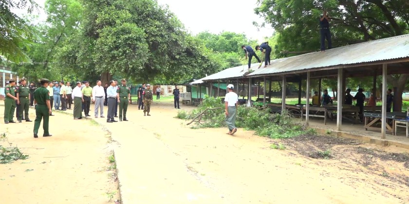 Development Works: Construction of new Public Park in Monywa inspected