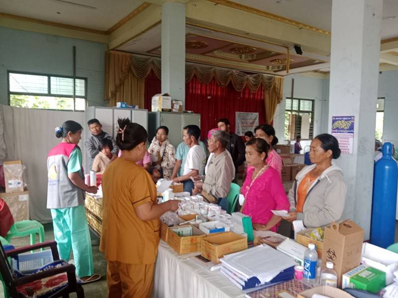 နောင်ချိုမြို့၊ အမှတ် (၁) နှင့် အမှတ် (၂) အခြေခံပညာအထက်တန်းကျောင်း ဖွင့်လှစ်သင်ကြား၊ ယာယီဆေးရုံ၌ ကျန်းမာရေးစောင့်ရှောက်မှုလုပ်ငန်းများ ဆက်လက်ဆောင်ရွက်