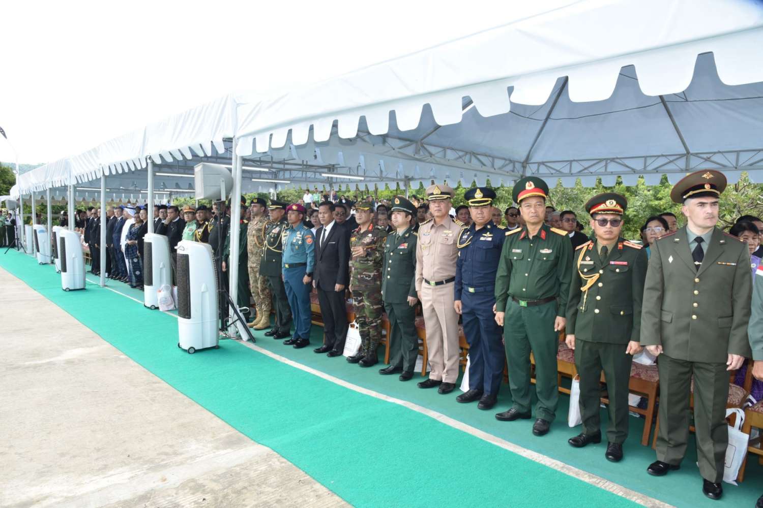 ပြည်ထောင်စုသမ္မတမြန်မာနိုင်ငံတော်၊ ယာယီသမ္မတဦးမြင့်ဆွေ၏ နိုင်ငံတော်ဈာပနအခမ်းအနားကျင်းပ