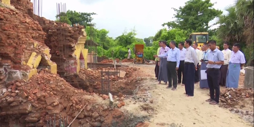 Renovation Works : Inspection at earthquake-damaged heritage sites