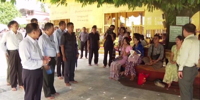 Pilgrim Tour: SSPC Chairman visits pagodas in Bago