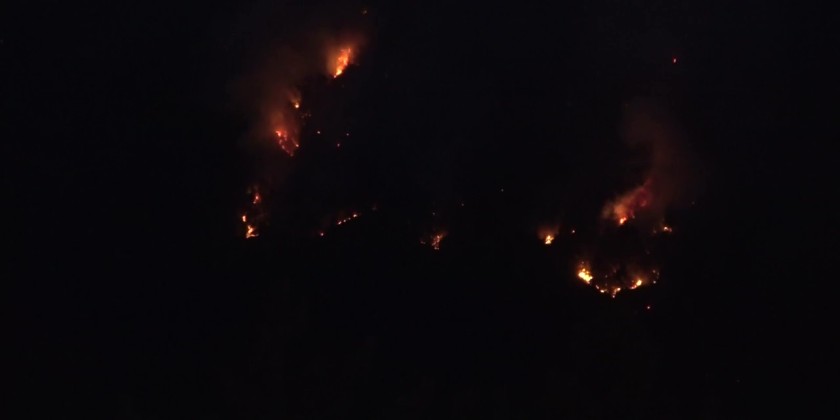 Forest Fire break out, 80-household evacuated