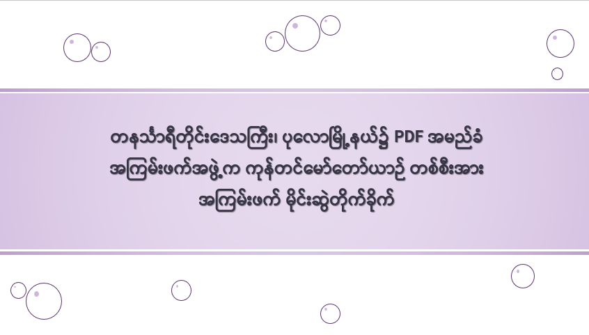 တနင်္သာရီတိုင်းဒေသကြီး၊ ပုလောမြို့နယ်၌ PDF အမည်ခံ အကြမ်းဖက်အဖွဲ့က ကုန်တင်မော်တော်ယာဉ် တစ်စီးအား အကြမ်းဖက် မိုင်းဆွဲတိုက်ခိုက်