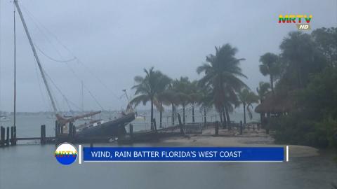 Wind, rain batter Florida’s West coast 