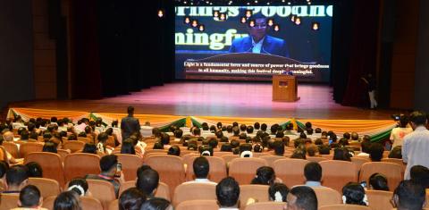 Chairman of State Administration Council Prime Minister Senior General Min Aung Hlaing graces Deepawali Festival