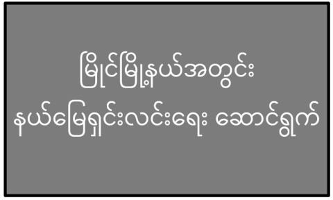 မြိုင်မြို့နယ်အတွင်း နယ်မြေရှင်းလင်းရေး ဆောင်ရွက်
