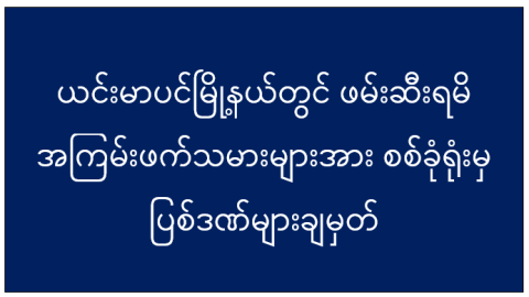 ယင်းမာပင်မြို့နယ်တွင် ဖမ်းဆီးရမိ အကြမ်းဖက်သမားများအား စစ်ခုံရုံးမှ ပြစ်ဒဏ်များချမှတ်