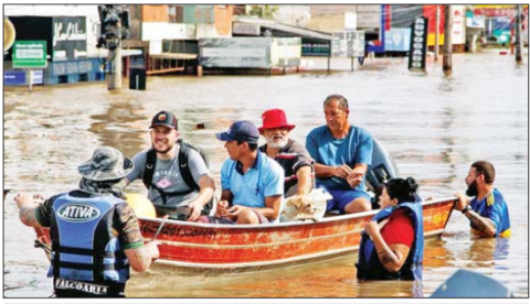ဘရာဇီးနိုင်ငံတောင်ပိုင်း၌ မုန်တိုင်းကြောင့် လူပေါင်း ၁၀၀ ကျော် သေဆုံး၊ နေအိမ် တစ်သိန်းနီးပါး ပျက်စီး