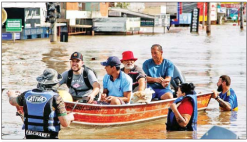 ဘရာဇီးနိုင်ငံတောင်ပိုင်း၌ မုန်တိုင်းကြောင့် လူပေါင်း ၁၀၀ ကျော် သေဆုံး၊ နေအိမ် တစ်သိန်းနီးပါး ပျက်စီး 