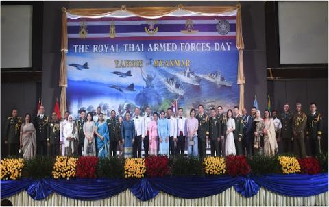 ထိုင်းဘုရင့်တပ်မတော်နေ့ အထိမ်းအမှတ် အခမ်းအနား ကျင်းပပြုလုပ်