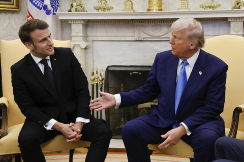 Macron says peace cannot amount to 'surrender of Ukraine'