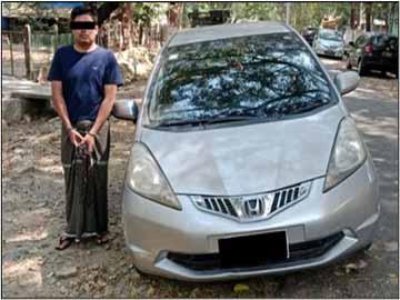 မွန်ပြည်နယ်၊ သထုံမြို့နယ်၌ လိုင်စင်မဲ့မော်တော်ယာဉ် တစ်စီး ဖမ်းဆီးရမိ