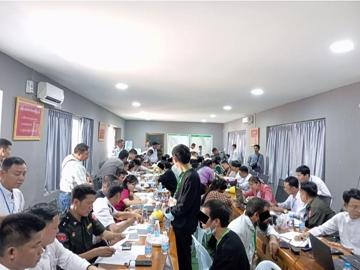 ၃၁-၁-၂၀၂၅ ရက်တွင် နိုင်ငံခြားသား ၆၁ ဦးအား စိစစ်မှု မှတ်တမ်းဓာတ်ပုံ။