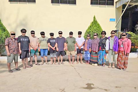 Individuals involved in illegal online gambling and financial fraud identified and arrested in Hsanhsai (A) Ward, Tachileik, Shan State (East), necessary investigations and actions being carried out