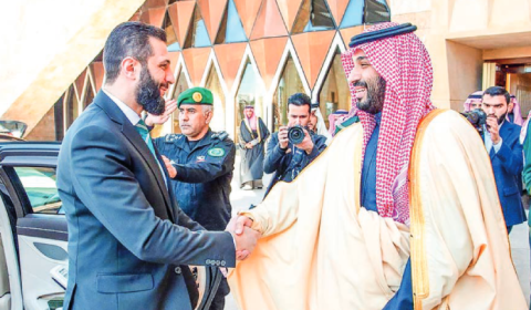Saudi crown prince, Syria’s interim president meet on ties, latest developments