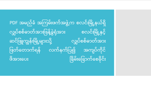 PDF အမည်ခံ အကြမ်းဖက်အဖွဲ့က စလင်းမြို့နယ်ရှိ လျှပ်စစ်ဓာတ်အားဖြန့်ခွဲရုံအား စလင်းမြို့နှင့် ဆင်ဖြူကျွန်းမြို့များသို့ လျှပ်စစ်ဓာတ်အားဖြတ်တောက်ရန် လက်နက်ပြ၍ အကျပ်ကိုင်ဖိအားပေး ခြိမ်းခြောက်စေခိုင်း