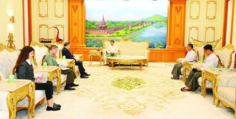 Chairman of the State Administration Council Prime Minister Senior General Min Aung Hlaing received Ambassador Mr Iskander Azizov of the Russian Federation to Myanmar at the Office of SAC Chairman in Nay Pyi Taw