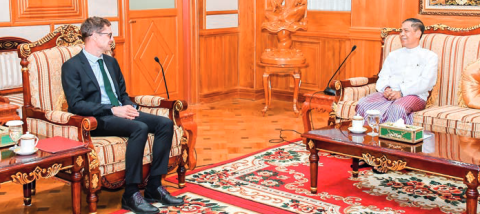 SAC Chairman Office Ministry 2 Union Minister receives ICRC Resident Representative