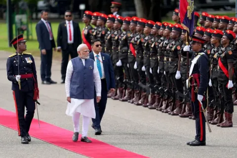India’s Modi visits Sri Lanka to shore up defence and energy ties