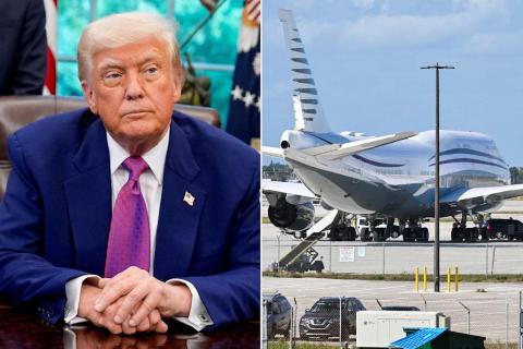ထရမ့်တစ်ယောက် Air Force One အစား ကာတာဘုရင်လက်ဆောင် ဇိမ်ခံလေယာဉ်ကိုသာ စီးမည်ဟု ပြော