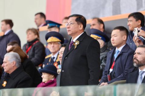SAC Chair PM Senior General Min Aung Hlaing leads Myanmar delegation to Russian military parade marking 80th Anniversary of WWII Victory