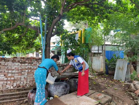 တံတားဦးမြို့နယ် အခြေခံပညာကျောင်းများ၌ သွေးလွန်တုပ်ကွေးရောဂါ ကြိုတင်ကာကွယ်ရေးလုပ်ငန်းများ ဆောင်ရွက်