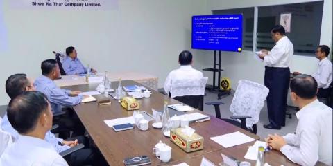 Inspection Tour: SAC Chairman inspects factories and workshops in Yangon