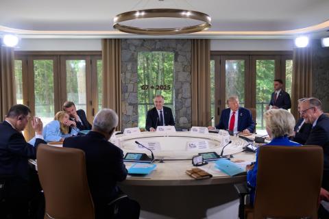 G7 အဖွဲ့ ထိပ်သီးအစည်းအဝေး ကျင်းပပြီးစီး၊ အစ္စရေး-အီရန်ပဋိပက္ခအား ဖြေရှင်းရန် တိုက်တွန်း