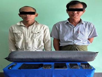 ရန်ကုန်တိုင်းဒေသကြီး၊ ဒဂုံမြို့သစ်(တောင်ပိုင်း)မြို့နယ်၊ သုခဒဂုံအိမ်ရာ၌ ညအချိန် တိုက်ခန်းအတွင်း ဝင်ရောက်ကာ လူသတ်မှုကျူးလွန်ခဲ့သူ နှစ်ဦးအား ၁၂ နာရီအတွင်း ဖော်ထုတ်ဖမ်းဆီးမှု မှတ်တမ်းဓာတ်ပုံ။
