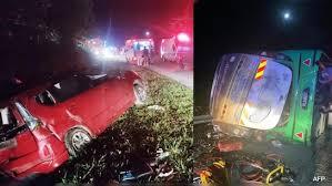မလေးရှား၌ ကျောင်းကားနှင့်အခြားယာဉ်တို့ တိုက်မိမှုဖြစ်ပွား၊ လူ ၁၅ ဦးသေဆုံး