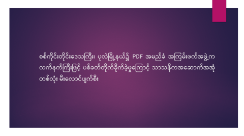 စစ်ကိုင်းတိုင်းဒေသကြီး၊ ပုလဲမြို့နယ်၌ PDF အမည်ခံ အကြမ်းဖက်အဖွဲ့က လက်နက်ကြီးဖြင့် ပစ်ခတ်တိုက်ခိုက်ခဲ့မှုကြောင့် သာသနိကအဆောက်အအုံ တစ်လုံး မီးလောင်ပျက်စီး