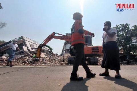 ငလျင်ကြောင့်ထိခိုက်ပျက်စီးခဲ့ရသည့် ပြည်သူများ၏ နေအိမ်ပေါင်း (၅၀၀၀၀)ကျော်အတွက် (၁ ဒသမ ၆)ထရီလီယံကျော်ထောက်ပံ့ပေးသွားမည်