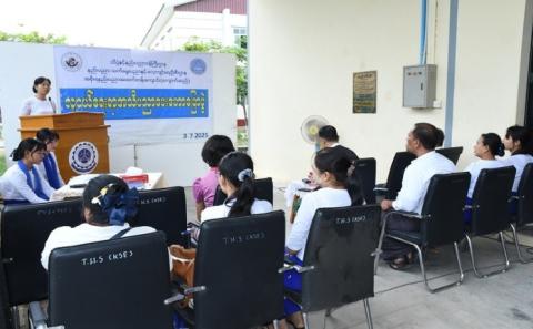 အစိုးရနည်းပညာအထက်တန်းကျောင်း(ကျောက်ဆည်)တွင် စာဖတ်ရှိန် မြှင့်တင်ရေး လူငယ်ရေးရာ အသိပညာပေး ဟောပြောပွဲ ကျင်းပ