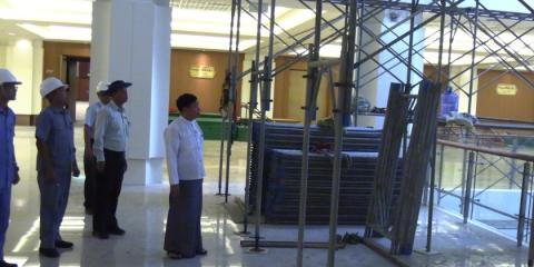 Earthquake Recovery Projects: Nay Pyi Taw Council Chairman inspects repair works
