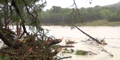 Aftermath of flooding in Texas as death toll hits 50