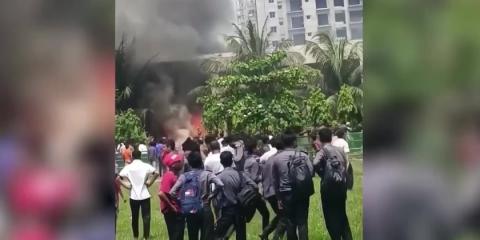 20 killed as training fighter jet crashed in Dhaka