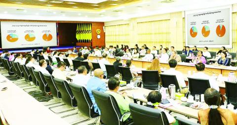 မြန်မာနိုင်ငံတွင်လက်ခံကျင်းပမည့် (၅၃)ကြိမ်မြောက် ASEAN Banking Council အစည်းအဝေးနှင့် (၂၄)ကြိမ်မြောက် ASEAN Banking Conference တို့နှင့်စပ်လျဉ်း၍ တွေ့ဆုံဆွေးနွေး၊ ဘဏ်လုပ်ငန်းကဏ္ဍ၏ ၂၀၂၄ - ၂၀၂၅ ဘဏ္ဍာရေးနှစ် သုံးသပ်ဆွေးနွေး