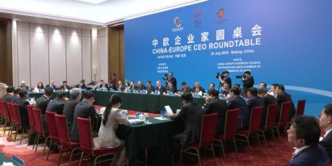 Chinese, European business leaders discuss cooperation at roundtable
