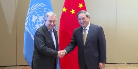 Chinese Premier-Guterres Meeting