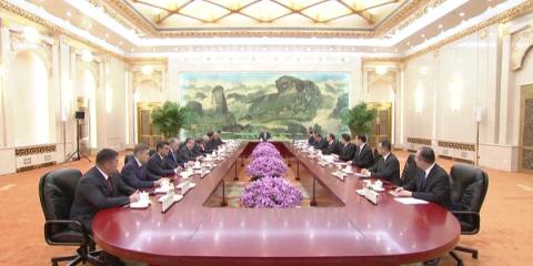 Russia's Foreign Minister Lavrov meets Chinese President Xi in Beijing