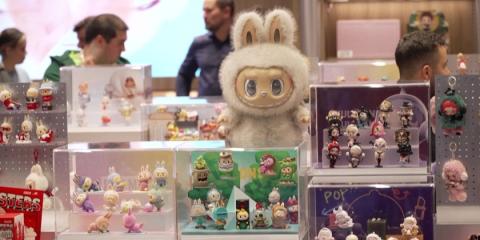 People queue to buy monster dolls as Germany's first Labubu store opens in Berlin