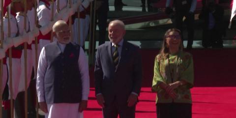 Brazil's Lula receives India's Modi in Brasilia after BRICS summit
