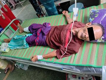 ကရင်ပြည်နယ်၊ ကော့ကရိတ်မြို့နယ်၌ KNU အဖွဲ့မှ အကြမ်းဖက်မှုကို လိုလားသူများနှင့် PDF အမည်ခံ အကြမ်းဖက်သမားများ ပူးပေါင်းအဖွဲ့က သေနတ်ဖြင့် ပစ်ခတ်ခဲ့မှုကြောင့် အပြစ်မဲ့ အရပ်သားပြည်သူ တစ်ဦး ထိခိုက်ဒဏ်ရာရရှိမှု မှတ်တမ်းဓာတ်ပုံ။