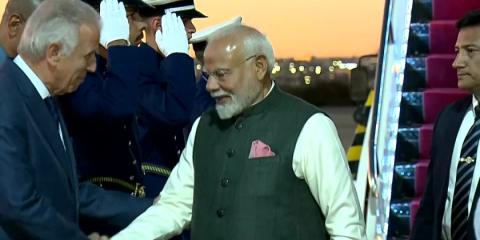 PM Modi arrives in Brasilia