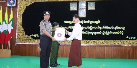 Ceremony of handing over: Mon State CM attended the ceremony